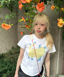 KIJIKO（キジコ）の「ke405. Soft Cat Life Tee Slimfit（Tシャツ/カットソー）」