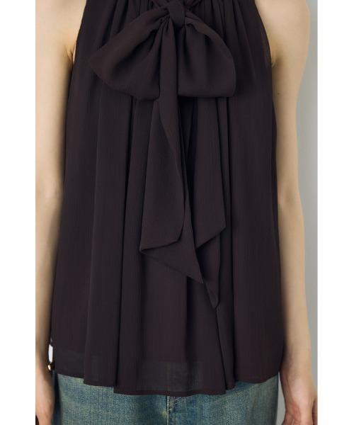 AZUL by moussy（アズールバイマウジー）の「シフォンノースリーブブラウス（シャツ/ブラウス・レディース・ライトカーキ/ブラウン/オフホワイト・SMALL/MEDIUM）」の22枚目の写真