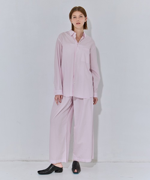 ATON(エイトン)の「【ATON/エイトン】NATURAL DYED COTTON LAWN STANDARD SHIRT/ナチュラルコットンスタンダードシャツ/ブラウス(シャツ/ブラウス・レディース・ピンク/ブラック/ベージュ・2)」の18枚目の写真