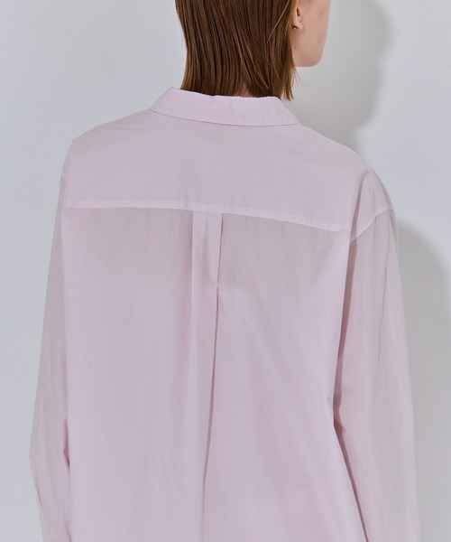 ATON(エイトン)の「【ATON/エイトン】NATURAL DYED COTTON LAWN STANDARD SHIRT/ナチュラルコットンスタンダードシャツ/ブラウス(シャツ/ブラウス・レディース・ピンク/ブラック/ベージュ・2)」の7枚目の写真