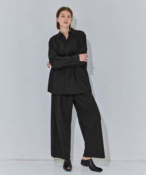 ATON(エイトン)の「【ATON/エイトン】NATURAL DYED COTTON LAWN STANDARD SHIRT/ナチュラルコットンスタンダードシャツ/ブラウス(シャツ/ブラウス・レディース・ピンク/ブラック/ベージュ・2)」の10枚目の写真