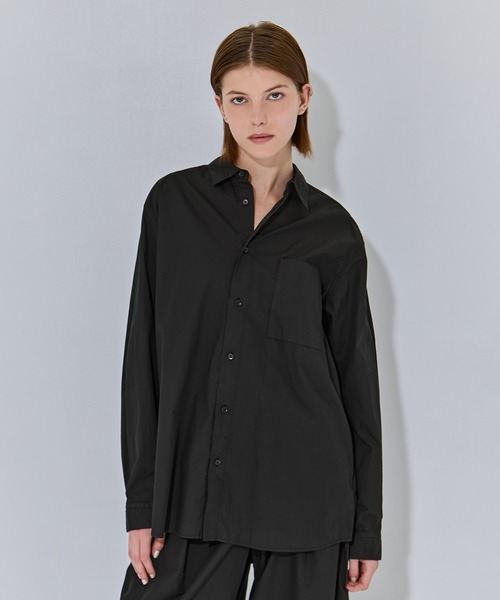 ATON(エイトン)の「【ATON/エイトン】NATURAL DYED COTTON LAWN STANDARD SHIRT/ナチュラルコットンスタンダードシャツ/ブラウス(シャツ/ブラウス・レディース・ピンク/ブラック/ベージュ・2)」の12枚目の写真