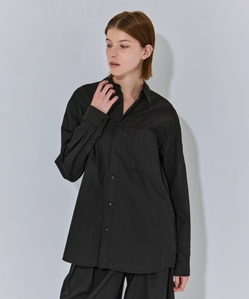 ATON(エイトン)の「【ATON/エイトン】NATURAL DYED COTTON LAWN STANDARD SHIRT/ナチュラルコットンスタンダードシャツ/ブラウス(シャツ/ブラウス・レディース・ピンク/ブラック/ベージュ・2)」の13枚目の写真