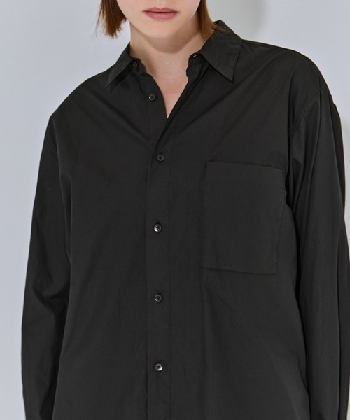 ATON(エイトン)の「【ATON/エイトン】NATURAL DYED COTTON LAWN STANDARD SHIRT/ナチュラルコットンスタンダードシャツ/ブラウス(シャツ/ブラウス・レディース・ピンク/ブラック/ベージュ・2)」の14枚目の写真