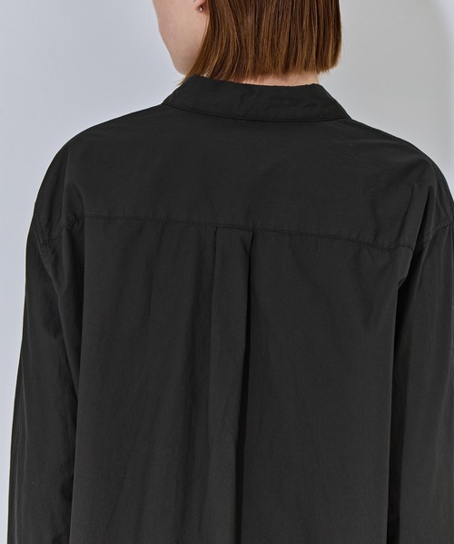 ATON(エイトン)の「【ATON/エイトン】NATURAL DYED COTTON LAWN STANDARD SHIRT/ナチュラルコットンスタンダードシャツ/ブラウス(シャツ/ブラウス・レディース・ピンク/ブラック/ベージュ・2)」の16枚目の写真