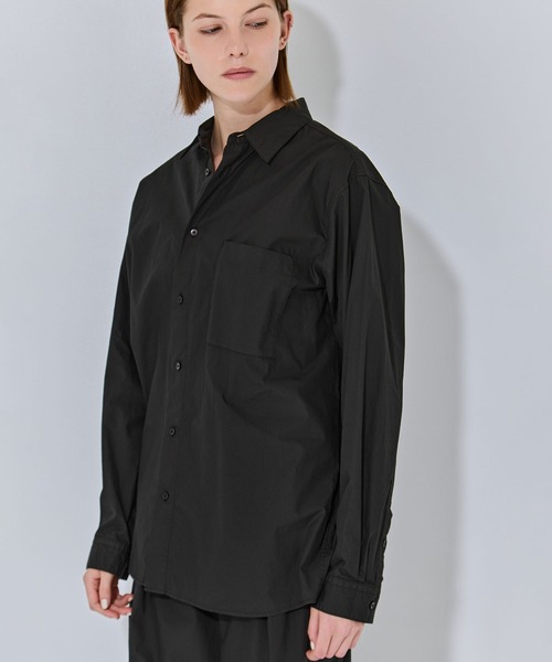 ATON(エイトン)の「【ATON/エイトン】NATURAL DYED COTTON LAWN STANDARD SHIRT/ナチュラルコットンスタンダードシャツ/ブラウス(シャツ/ブラウス・レディース・ピンク/ブラック/ベージュ・2)」の11枚目の写真