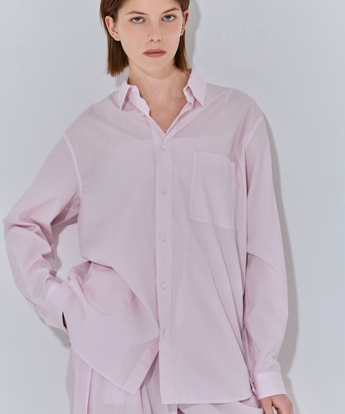 ATON(エイトン)の「【ATON/エイトン】NATURAL DYED COTTON LAWN STANDARD SHIRT/ナチュラルコットンスタンダードシャツ/ブラウス(シャツ/ブラウス・レディース・ピンク/ブラック/ベージュ・2)」の17枚目の写真