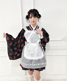 Jamie エーエヌケー（ジェイミーエーエヌケー）の「ハートエプロンゴシック苺浴衣ドレス（着物）」