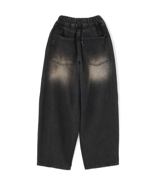 SIS(エスアイエス)の「SIS/エスアイエス/Washed Wide Denim Pants(デニムパンツ・レディース・ブラック/ブルー・F)」の3枚目の写真
