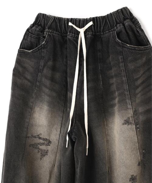 SIS(エスアイエス)の「SIS/エスアイエス/Washed Wide Denim Pants(デニムパンツ・レディース・ブラック/ブルー・F)」の13枚目の写真