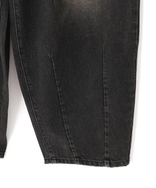 SIS(エスアイエス)の「SIS/エスアイエス/Washed Wide Denim Pants(デニムパンツ・レディース・ブラック/ブルー・F)」の10枚目の写真