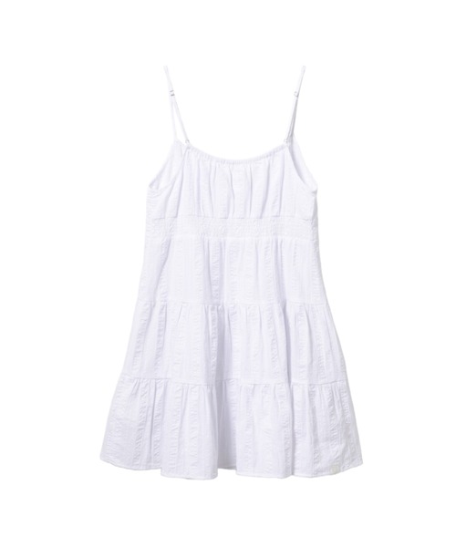A BATHING APE(アベイシングエイプ)の「HEART BADGE WOVEN TABLE CHECK CAMI DRESS(ワンピース・レディース・アイボリー/ピンク・SMALL/X-SMALL)」の3枚目の写真