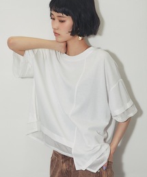 ANOTHER S（アナザーエス）の「メッシュ切替アシンメトリープルオーバー（Tシャツ/カットソー）」