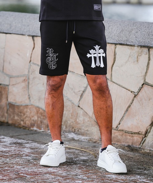 adamsJUGGLER(アダムスジャグラー)の「RTEG T.C.O.Eスウェットショートパンツ(その他パンツ・メンズ・ホワイト/ブラック・XXL/XL/L/M/S)」の1枚目の写真