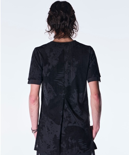 kiryuyrik(キリュウキリュウ)の「kiryuyrik/キリュウキリュウ/Layered T-Shirt(Tシャツ/カットソー・メンズ・ブラック×ブラック/ブラック×ホワイト・LARGE/MEDIUM/SMALL)」の9枚目の写真