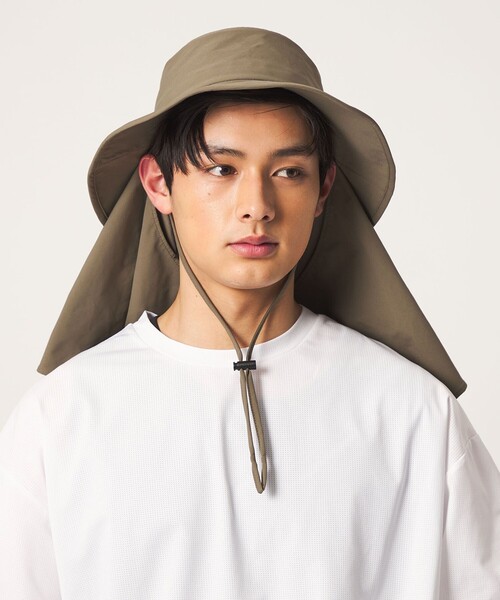 CITEN(シテン)の「<CITEN>サンシェードハット(ハット・レディース・オリーブ/ブラック・フリー)」の2枚目の写真