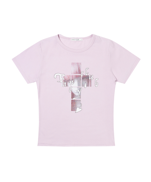 FANCY CLUB(ファンシークラブ)の「クロスキラT (ピンク) F26QB054(Tシャツ/カットソー・レディース・その他・ONE)」の5枚目の写真