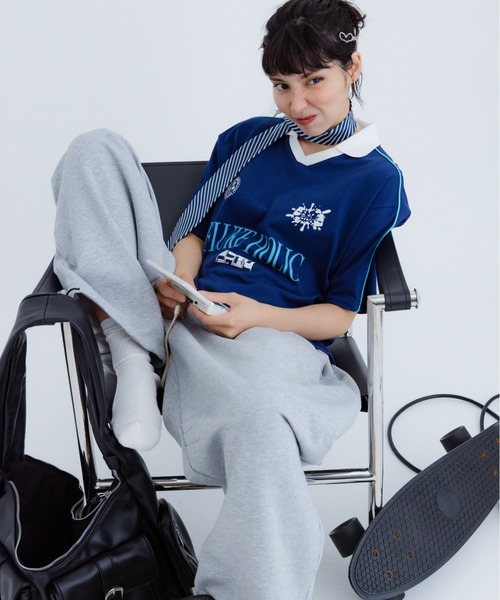 FLUKE HOLIC(フロックホリック)の「Logo game shirts(Tシャツ/カットソー・レディース・ブラウン/ブラック/ネイビー・SMALL/MEDIUM/LARGE)」の10枚目の写真