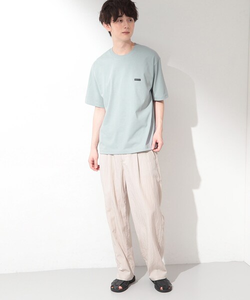 THE SHOP TK (ザ ショップ ティーケー )の「ワンポイント刺繍 半袖Tシャツ 洗濯機OK(Tシャツ/カットソー・メンズ・ライトグリーン/オフホワイト/ブラック/ホワイト系5・02/03/04)」の7枚目の写真
