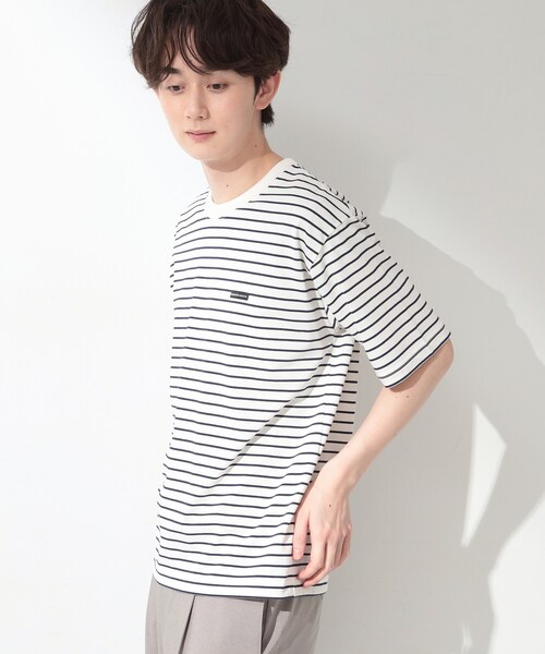 THE SHOP TK (ザ ショップ ティーケー )の「ワンポイント刺繍 半袖Tシャツ 洗濯機OK(Tシャツ/カットソー・メンズ・ライトグリーン/オフホワイト/ブラック/ホワイト系5・02/03/04)」の9枚目の写真