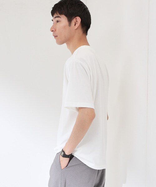 THE SHOP TK (ザ ショップ ティーケー )の「ワンポイント刺繍 半袖Tシャツ 洗濯機OK(Tシャツ/カットソー・メンズ・ライトグリーン/オフホワイト/ブラック/ホワイト系5・02/03/04)」の13枚目の写真