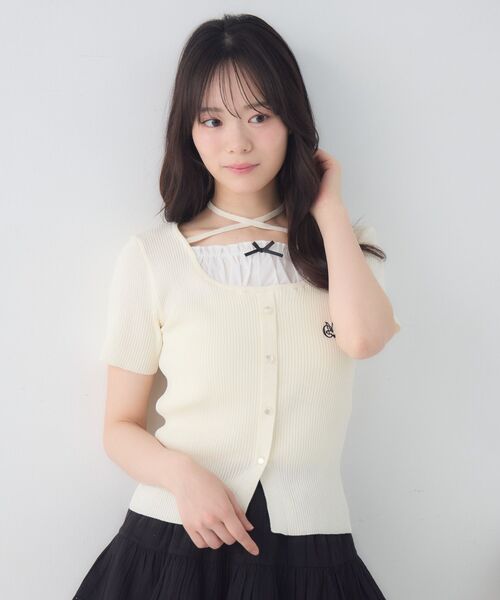 ems excite(エムズエキサイト)の「ドッキングリブNTPO(ニット/セーター・レディース・ダークグレー/ピンク/ナチュラル・FREE)」の17枚目の写真