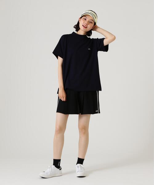 Jack Bunny!!(ジャックバニー)の「【Jack Bunny!!】RAYBLOCKドライワッフル半袖モックネックカットソー(Tシャツ/カットソー・レディース・ピンク/ネイビー・LARGE/MEDIUM/SMALL)」の15枚目の写真