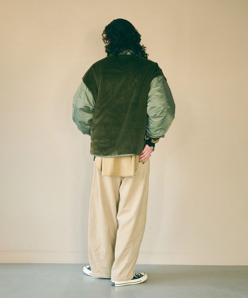 kha:ki(カーキ)の「「KHA:KI / カーキ」ECO FUR SWITCH JACKET(その他アウター・レディース・オリーブ/ブラウン/ブラック・1/2)」の15枚目の写真