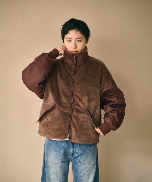 kha:ki(カーキ)の「「KHA:KI / カーキ」ECO FUR SWITCH JACKET(その他アウター・レディース・オリーブ/ブラウン/ブラック・1/2)」の22枚目の写真