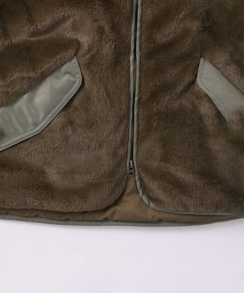 kha:ki(カーキ)の「「KHA:KI / カーキ」ECO FUR SWITCH JACKET(その他アウター・レディース・オリーブ/ブラウン/ブラック・1/2)」の5枚目の写真
