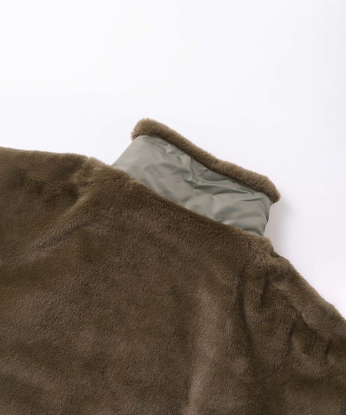 kha:ki(カーキ)の「「KHA:KI / カーキ」ECO FUR SWITCH JACKET(その他アウター・レディース・オリーブ/ブラウン/ブラック・1/2)」の7枚目の写真