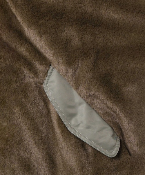 kha:ki(カーキ)の「「KHA:KI / カーキ」ECO FUR SWITCH JACKET(その他アウター・レディース・オリーブ/ブラウン/ブラック・1/2)」の8枚目の写真