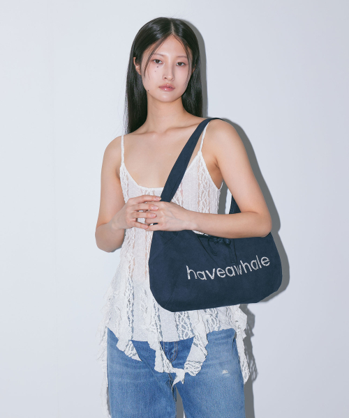 HAVEAWHALE(ハブアホエール)の「cotton baguette eco bag (NA)(ショルダーバッグ・レディース・その他・FREE)」の6枚目の写真