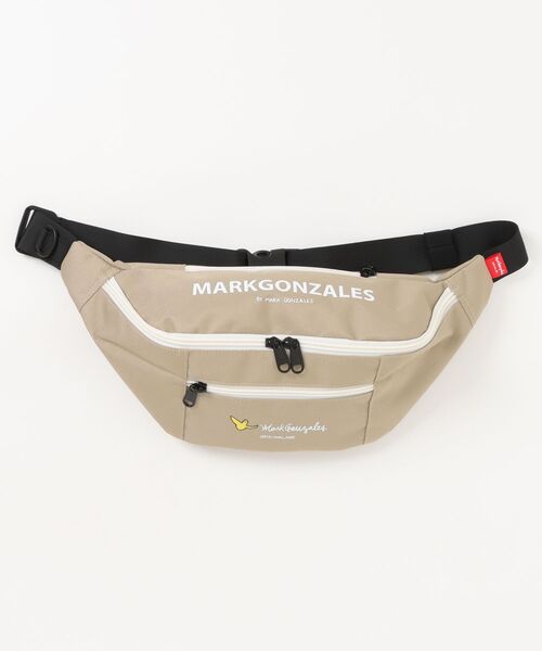 Mark Gonzales（マーク・ゴンザレス）の「【Mark Gonzales】 エンジェル ウエスト バック（ボディバッグ/ウエストポーチ・メンズ・ブラック系その他/ブラック/ベージュ・FREE）」の2枚目の写真