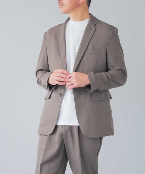 ELLE PLANETE(エルプラネット)の「シルケット加工 ビジネス対応 モックネックTシャツ(Tシャツ/カットソー・メンズ・ホワイト/ブラック・L/M/S/3L/LL)」の15枚目の写真