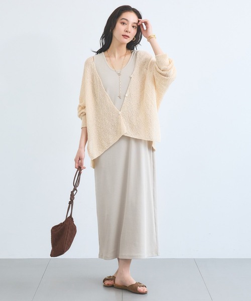BARNYARDSTORM（バンヤードストーム）の「BARNYARDSTORM / 2WAYマキシタンクワンピース / JAPAN FABRIC【UVカット / 吸水速乾】（ワンピース・レディース・ライトベージュ/ブラック・M/S）」の7枚目の写真