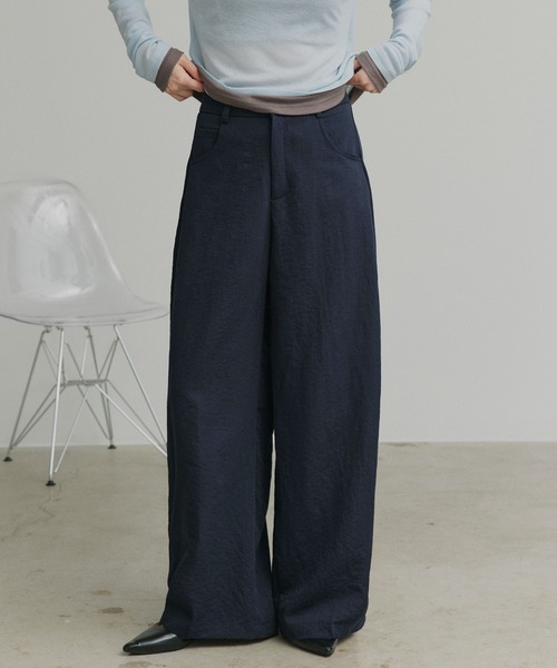 ad thie(アドティエ)の「ベーシック カーブパンツ(その他パンツ・レディース・ベージュ/ネイビー・LARGE/MEDIUM)」の12枚目の写真