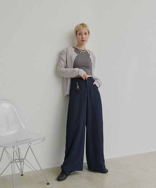 ad thie(アドティエ)の「ベーシック カーブパンツ(その他パンツ・レディース・ベージュ/ネイビー・LARGE/MEDIUM)」の17枚目の写真