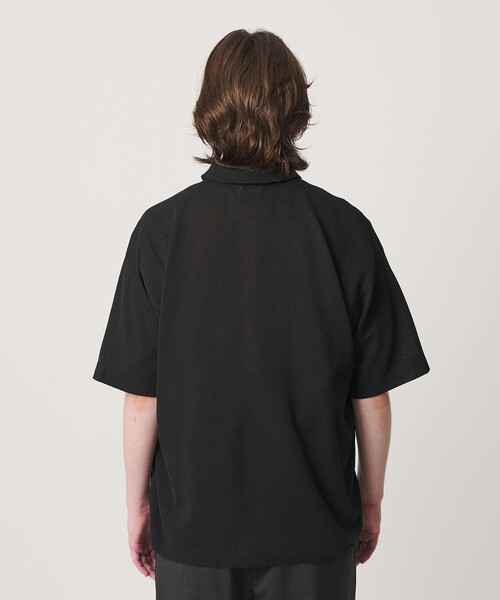 BEAUTY&YOUTH UNITED ARROWS（ビューティーアンドユースユナイテッドアローズ）の「KNITEE リネンブレンド ミラノ シャツ ウォッシャブル（シャツ/ブラウス・メンズ・ブラック/ナチュラル・XL/M/S/L）」の12枚目の写真