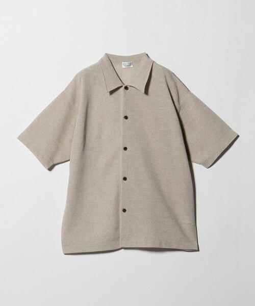 BEAUTY&YOUTH UNITED ARROWS（ビューティーアンドユースユナイテッドアローズ）の「KNITEE リネンブレンド ミラノ シャツ ウォッシャブル（シャツ/ブラウス・メンズ・ブラック/ナチュラル・XL/M/S/L）」の16枚目の写真