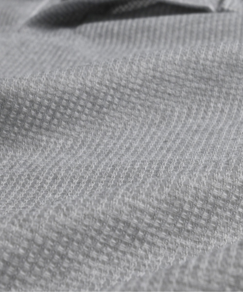 neos（ネオス）の「【neos】ルーズシルエット ワッフル サーマル ヘンリーネック 半袖Tシャツ オーバーサイズ カットソー（Tシャツ/カットソー・メンズ・ブラック/グレー/ホワイト・MEDIUM/X-LARGE/LARGE）」の4枚目の写真