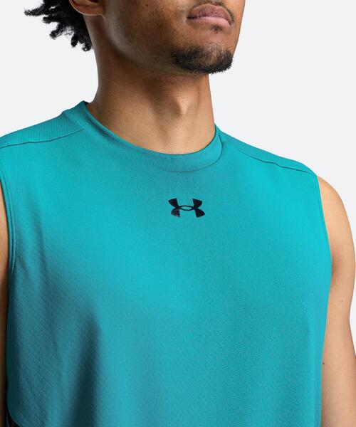 UNDER ARMOUR(アンダーアーマー)の「UAアーマードライ スリーブレス シャツ(トレーニング/メンズ)(タンクトップ・メンズ・イエロー系・S/M/XL/L/2XL)」の4枚目の写真