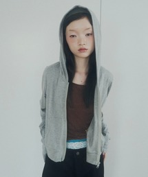 chernyy（チェルニー）の「chernyy double zip-up stretch hoodie / ダブルジップコンパクトフーディー（パーカー）」