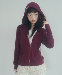 chernyy double zip-up stretch hoodie / ダブルジップコンパクトフーディー