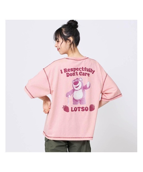 Disney(ディズニー)の「配色ステッチプリントTシャツ「トイ・ストーリー」(Tシャツ/カットソー・レディース・ピンク/ブラック/ホワイト・L~LL/S~M)」の9枚目の写真