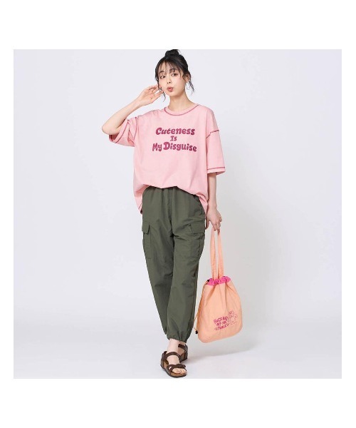 Disney(ディズニー)の「配色ステッチプリントTシャツ「トイ・ストーリー」(Tシャツ/カットソー・レディース・ピンク/ブラック/ホワイト・L~LL/S~M)」の10枚目の写真