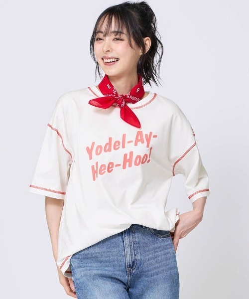Disney(ディズニー)の「配色ステッチプリントTシャツ「トイ・ストーリー」(Tシャツ/カットソー・レディース・ピンク/ブラック/ホワイト・L~LL/S~M)」の4枚目の写真