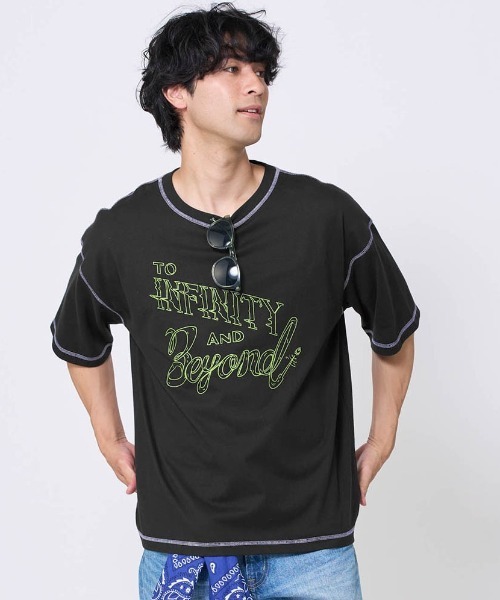 Disney(ディズニー)の「配色ステッチプリントTシャツ「トイ・ストーリー」(Tシャツ/カットソー・レディース・ピンク/ブラック/ホワイト・L~LL/S~M)」の5枚目の写真