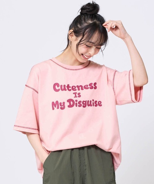 Disney(ディズニー)の「配色ステッチプリントTシャツ「トイ・ストーリー」(Tシャツ/カットソー・レディース・ピンク/ブラック/ホワイト・L~LL/S~M)」の6枚目の写真