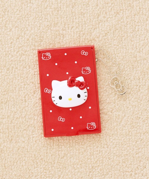LOWRYS FARM（ローリーズファーム）の「【HELLO KITTY】DOTminiミラー 759909 /GOODS（手鏡/メイクミラー・レディース・ブラック/ブラウン/レッド・FREE）」の3枚目の写真